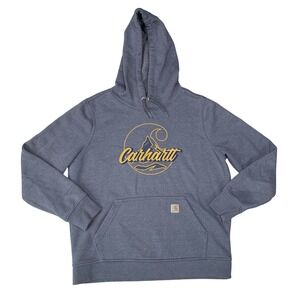 Carhartt Gray Hoodie with Gold Logo